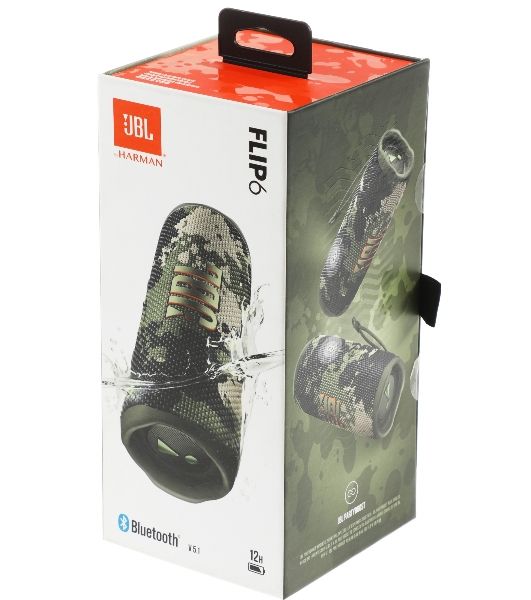 Портативная акустика JBL Flip 6, камуфляж