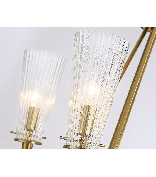 Светильник Ambrella light TR3231/6 BS/FR латунь/белый матовый E14*6 max 40W D610*585