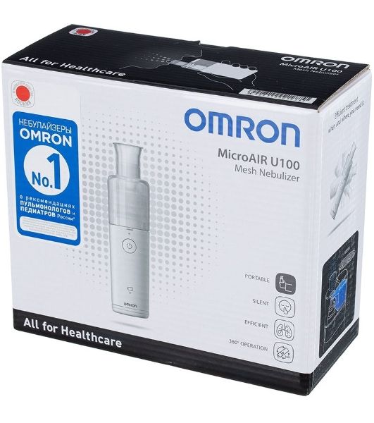 Ингалятор Omron U100 NE-U100-E ультразвуковой стационарный белый/серый