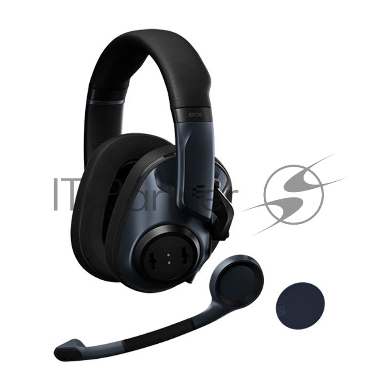 Игровая гарнитура EPOS H6 PRO Closed чёрная (Sennheiser, mini jack 3.5 мм, PC / Soft phone, PS4, Xbox One, Nintendo Switch, Mac OSX, PS5, Xbox Series X)