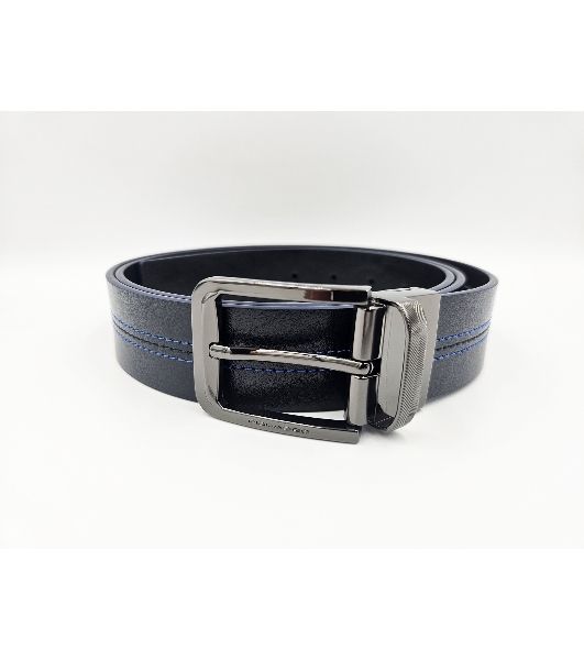 Ремень мужской Piquadro Blue Square CU6742B2/BLUN 125х3.5 см синий/черный натур.кожа