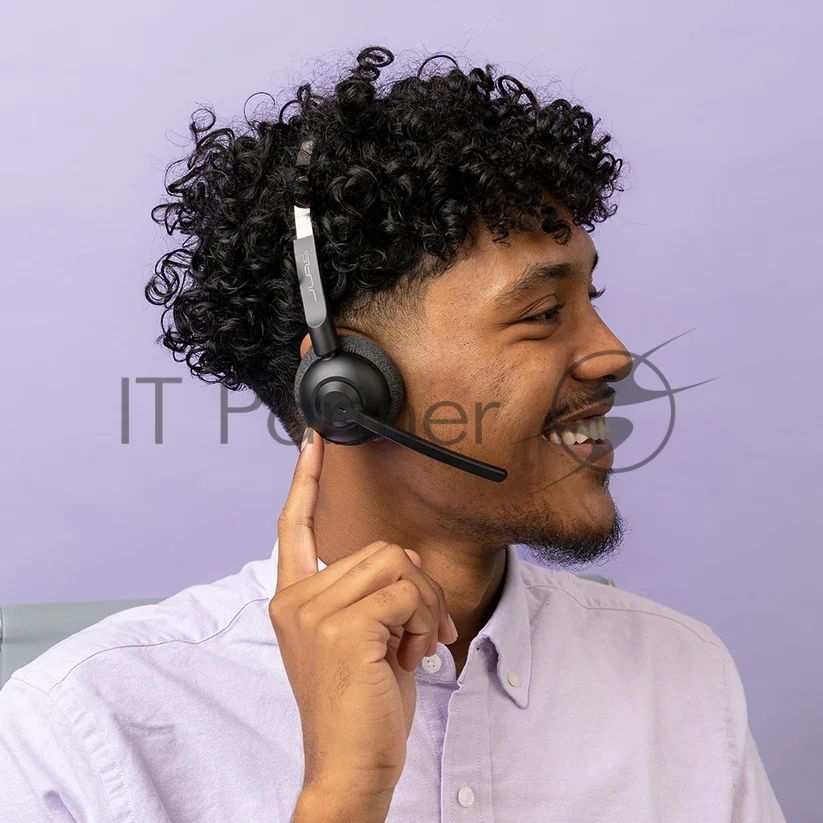 Гарнитура JLab GO Work Pop Wireless Headphones чёрный, беспроводная, Bluetooth, до 50 ч