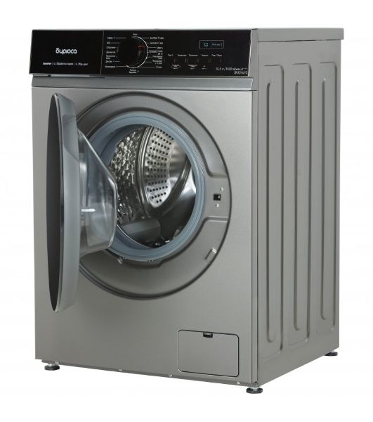 Cтиральная машина Бирюса WM-SN1014/15 M металлик, загрузка фронтальная 10.5 кг, 1400 об/мин, класс: А+++