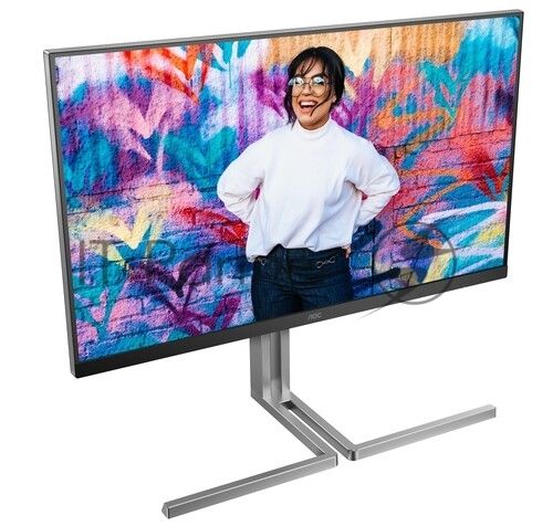 Монитор 31.5" AOC U32U3CV IPS 3840x2160, 60 Гц, 4 мс, 16:9, 400 кд/м², 2xHDMI 2.0, DP 1.4, USB-C, 3.5 Jack, USB Hub (4x USB 3.2), динамики (2x3 Вт), HDR10, Adaptive-Sync, черный