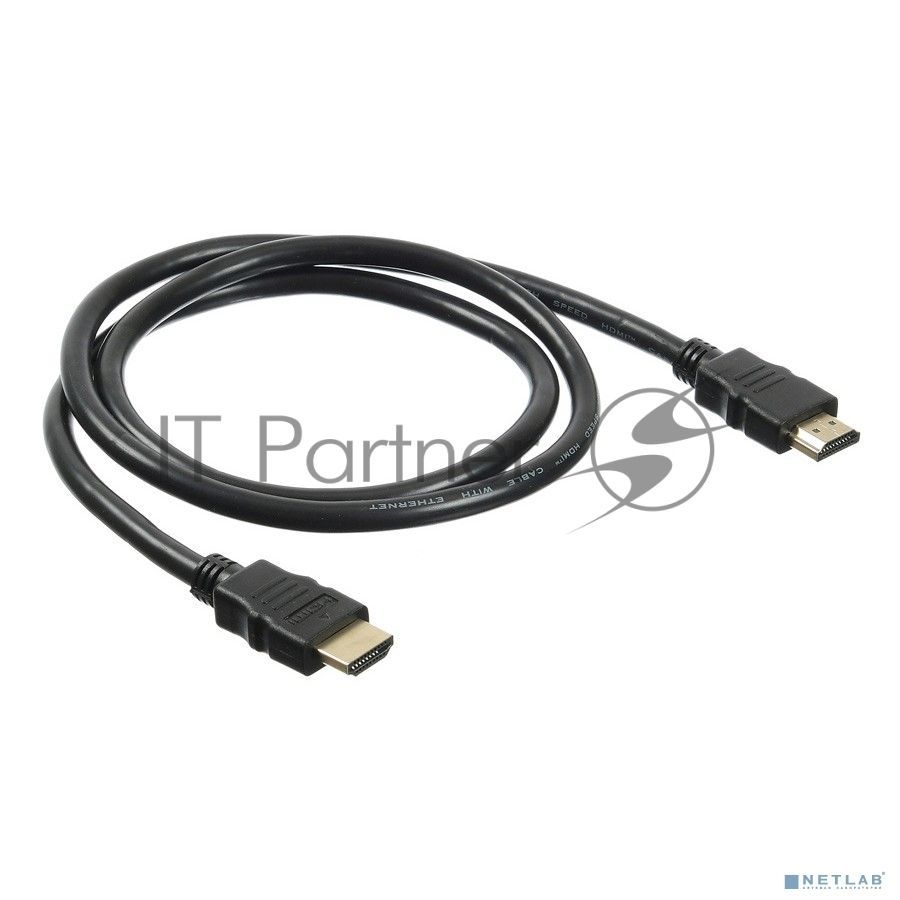 Кабель аудио-видео Buro HDMI (m)/HDMI (m) 1м. Позолоченные контакты черный (BHP HDMI 2.0-1)