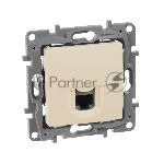 Розетка компьютерная RJ45 кат. 5 UTP, сл. кость ETIKA