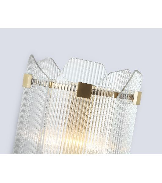 Настенный светильник Ambrella light LH31257/2 BS/CL латунь/прозрачный E14*2 max 40W 220*150*270