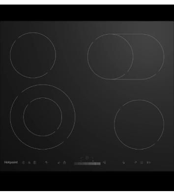 Электрическая варочная поверхность Hotpoint HR 6T5 B S, независимая, черный