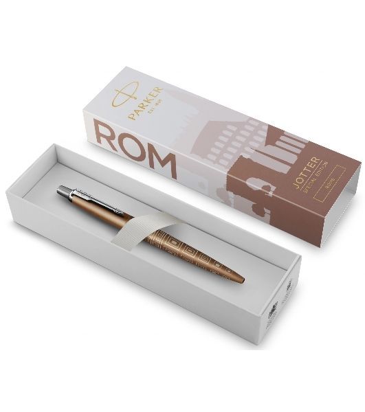 Ручка шариковая Parker Jotter Global Icons SE Rome K179 (2198197) бронзовый, M, синие чернила, подарочная коробка