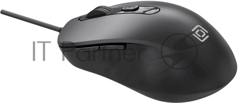Мышь проводная Oklick 211M черный, 2400 dpi, USB, кнопки - 6