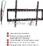 Кронштейн для TV Arm media STEEL-2 new черный, настенный, 32"-90", max 40 кг, 1 ст св., нак. 0°-15°, от ст. 28,5 мм, max VESA 600x400 мм.