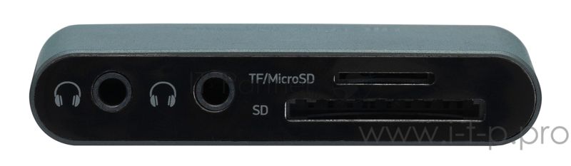 Кард-ридер Digma CR-СA2512-G/темно-серый/SD/TF/micro-SD/USB Type-C/алюминий