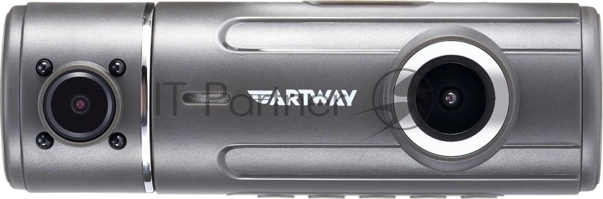 Видеорегистратор Artway AV-537, 1920x1080, 2.8", с камерой заднего вида, G-сенсор, датчик движения