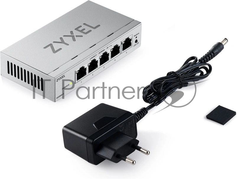 Коммутатор ZYXEL GS1200-5V3-EU0101F, 5×1 Гбит/с, управляемый