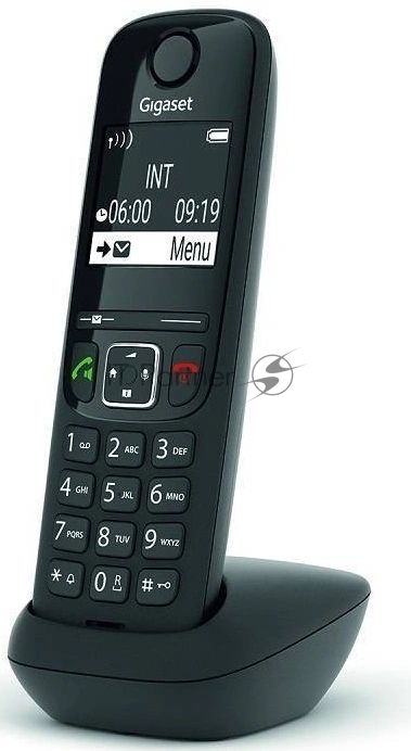 Дополнительная трубка Dect Gigaset AS690HX черный для AS690