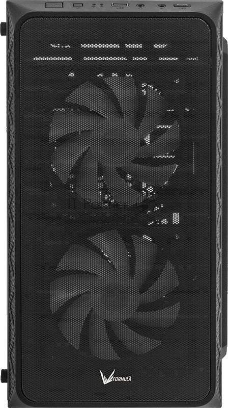Корпус Formula Air Mesh G4 Plus AR Black, Mini-Tower, чёрный, 3 x 120 мм