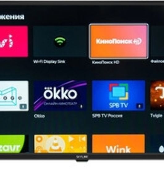Телевизор SKYLINE 32" 32YST5975 черный Яндекс 1Gb/8Gb