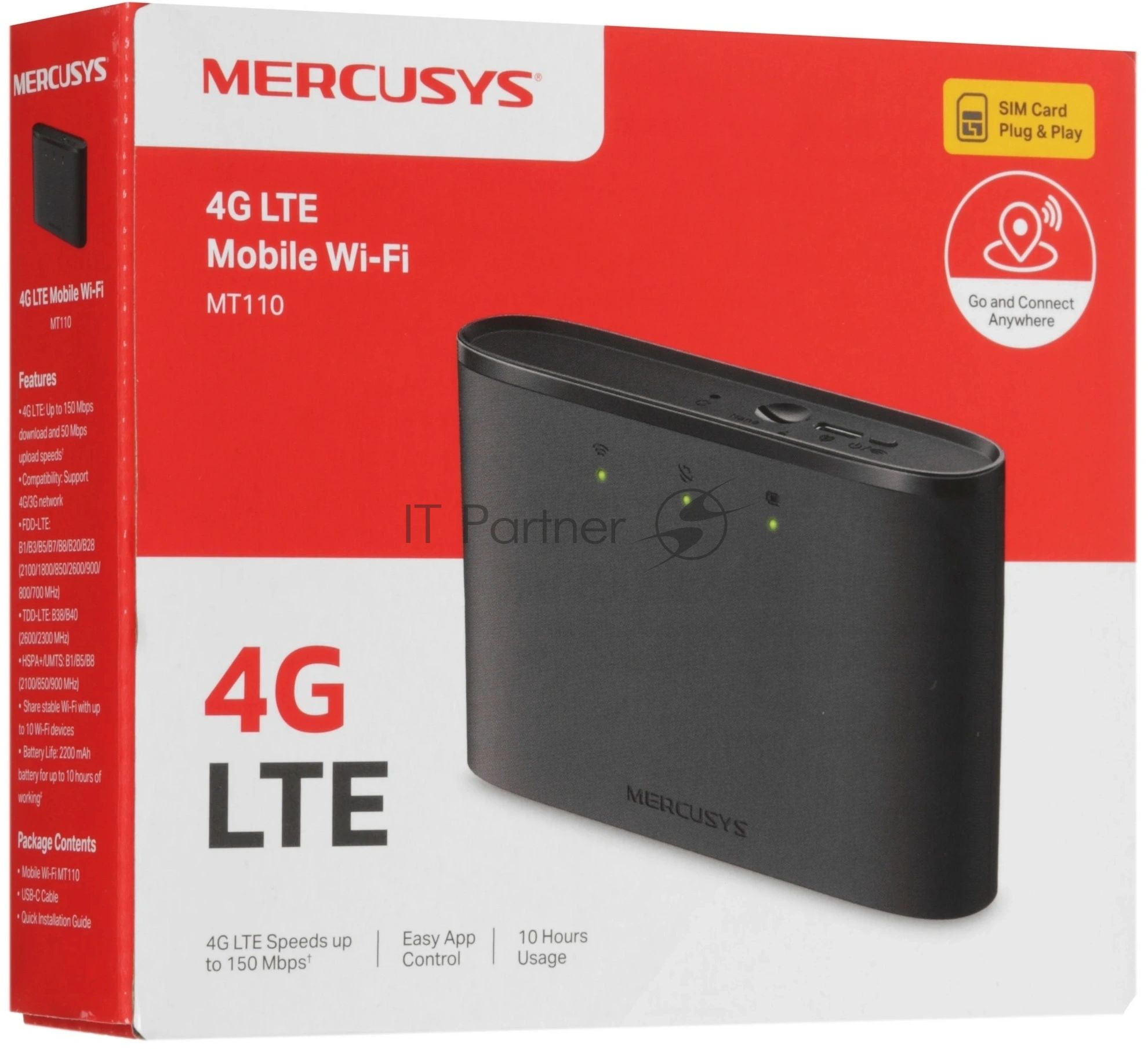 Маршрутизатор мобильный беспроводной 4G LTE Mercusys MT110