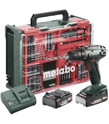 Дрель ударная Metabo BS 18 Set патрон:быстрозажимной реверс (кейс в комплекте) (602207710)