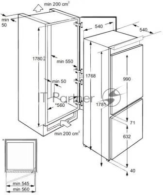 Встраиваемый холодильник LEX RBI 201 NF