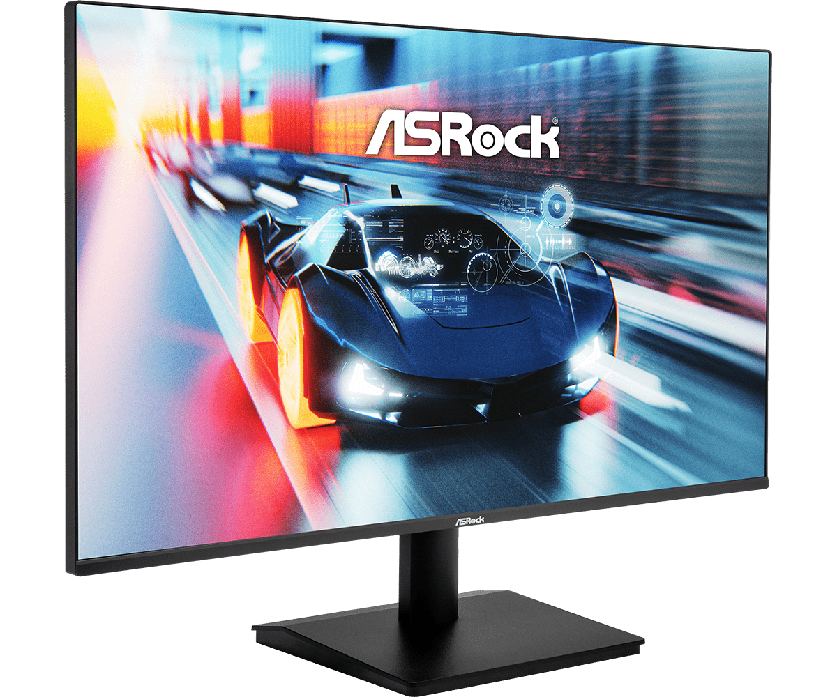 Монитор 27" ASRock CL27FFA IPS 1920x1080, 120 Гц, 1 мс (MPRT), 16:9, 300 кд/м², HDMI 1.4, VGA, Flicker Free, Low Blue Light, черный