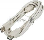 Кабель-удлинитель USB2.0 Ningbo USB A (m)/USB A (f) 3м феррит.кольца