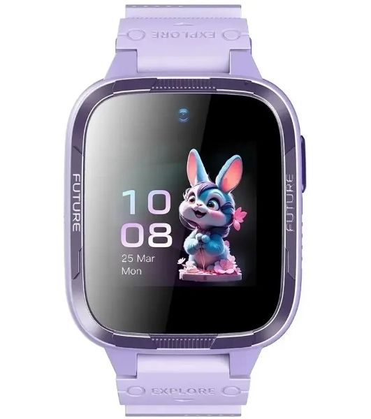 Детские умные часы Honor Choice Kids Watch Plus 4G TAR-WB01, 1.3" TFT, Wi-Fi, Bluetooth, IP68, фиолетовый