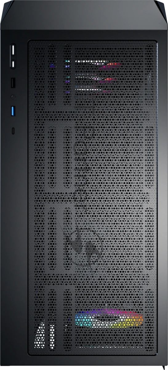 Компьютерный корпус Montech X5 черный без БП ATX 4x120мм 1xUSB2.0 1xUSB3.0 audio bott PSU
