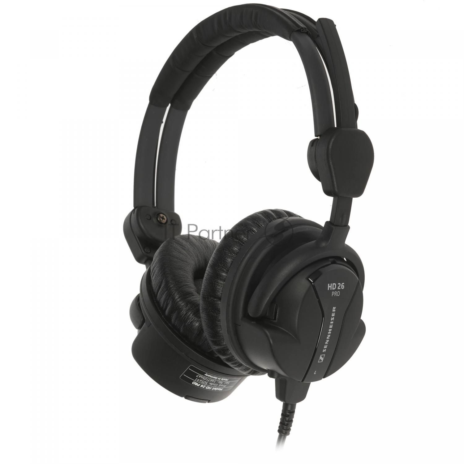 Проводные наушники Sennheiser HD 26 Pro черный, накладные, Jack 3.5/6.3 мм, складная чашка