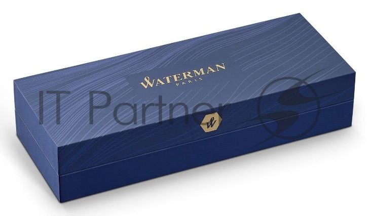 Ручка шариковая Waterman Hemisphere (CWS0920770) Matte Black GT M, синие чернила, подарочная коробка
