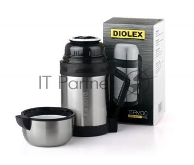 Термос Diolex DXU-800-1 800 мл, универсальный, ремешок в комплекте, из нержавеющей стали