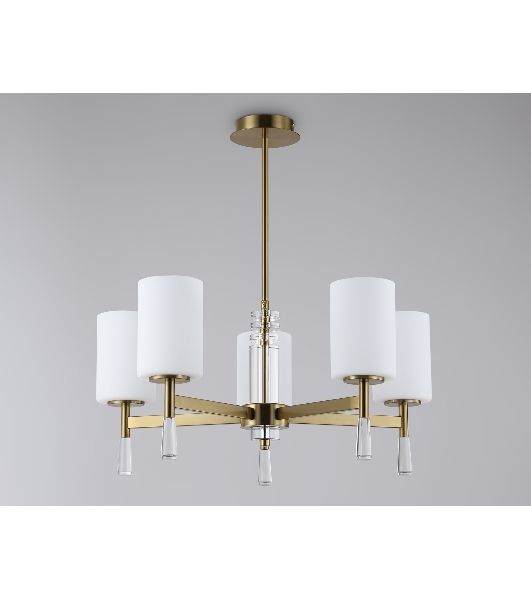 Люстра Ambrella light LH56261/5 BS/FR латунь/белый матовый E27/5 max 60W D600*590