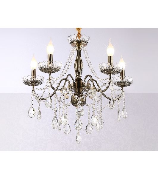 Светильник Ambrella light TR4949/5 SB/CL бронза/прозрачный E14/5 max 40W D620*585