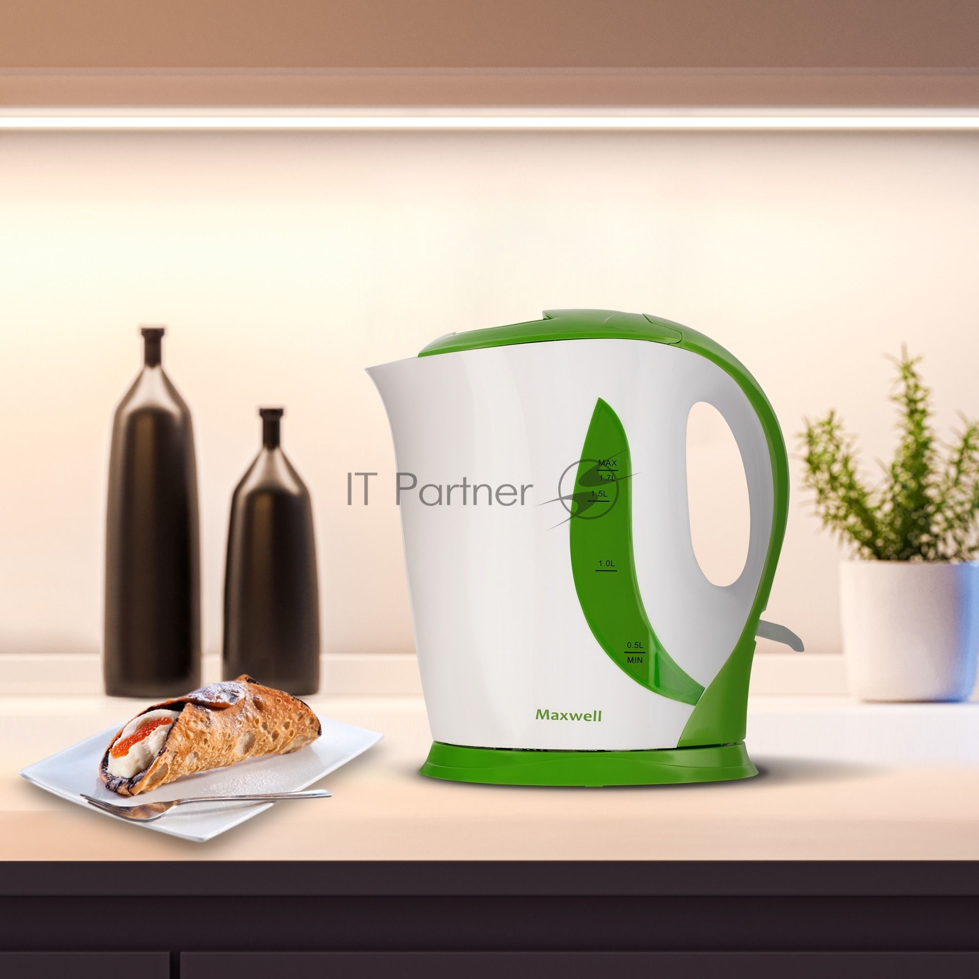 Чайник Maxwell  MW-1062 G 1.7л. 2200Вт зеленый