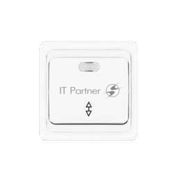Выключатель проходной 1-кл. СП Валери 10А IP20 с индик. белый Universal В0125