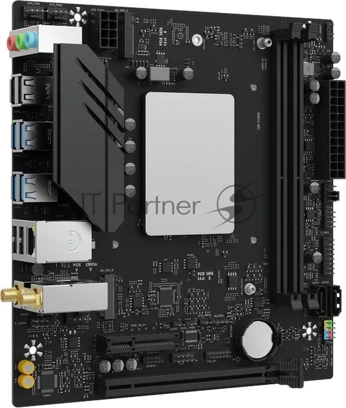Материнская плата Maxsun MS-MoDT 205H D4 WIFI, SoC (System on Chip), 2xDDR4 DIMM, 2xSATA 6Gb/s, 4xM.2, 1xPCIe x16, 1xPCIe x4, 1xPCIe x1, 1x1Gb LAN, 6xUSB 3.2 Gen1, microATX