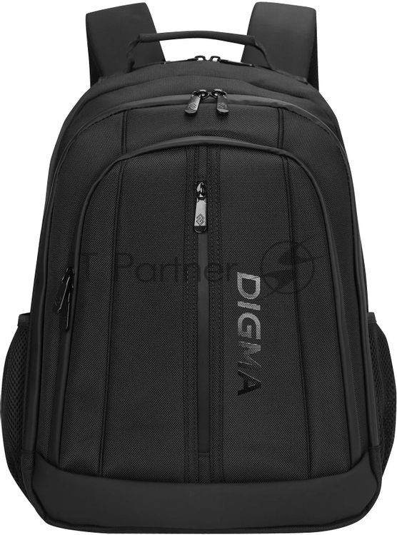 Рюкзак для ноутбука 15.6" Digma Stash S2 черный полиэстер (DGbP15S2BK)