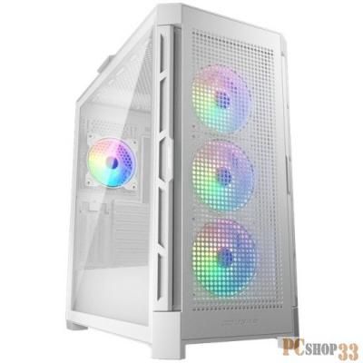 Компьютерный корпус Cougar Airface Pro RGb White 4x120MM ARGb FAN, ARGb FAN HUB, БЕЗ БП, БЕЛЫЙ, E-ATX