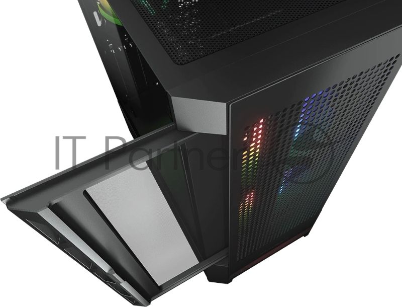 Компьютерный корпус Cougar Airface RGB Black, 2х140мм + 1x120mm ARGB Fan, ARGB Fan Hub, без БП, черный, ATX