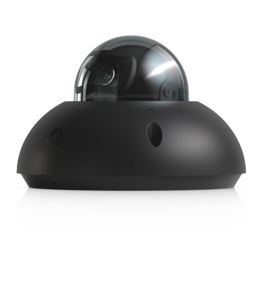 Купольная камера 4K PoE Ubiquiti UniFi Protect Camera G6 Dome Black с ночным видением, интеллектуальным распознаванием и прочным антивандальным корпусом.