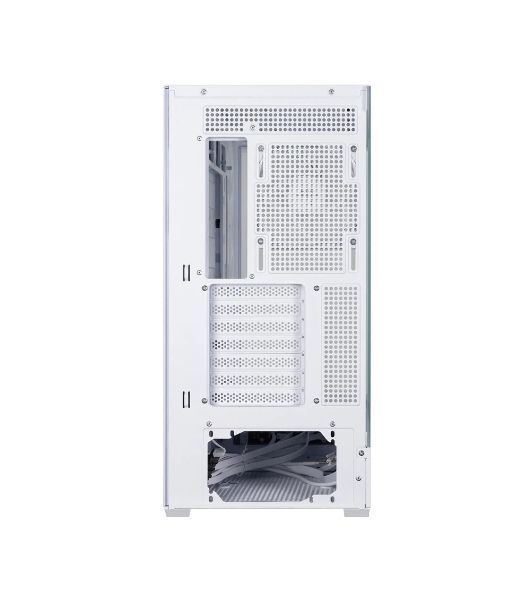 Компьютерный корпус ZALMAN P40 DS, ATX, белый, WINDOW, 9.1-inch LCD screen, 2xCombo(2.5” or 3.5”), 1x2.5”, 1xUSB TYPE-C, 2xUSB 3.0, SIDE 3x120мм ARGb, REAR 1x120мм ARGb