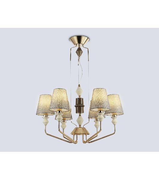 Люстра Ambrella light LH75401/6 GD/GR золото/серый E14*6 max 40W D700*1260