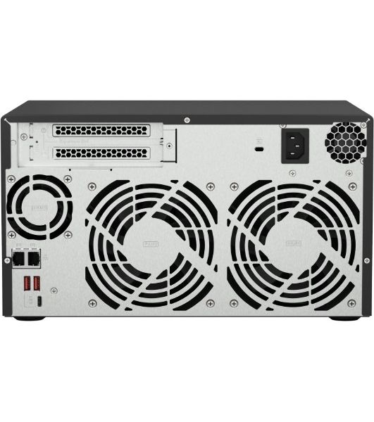 Сетевое хранилище без дисков SMB QNAP TS-873A-8G NAS, 8 trays 3,5"/2,5", 2x2,5 GbE BASE-T, 2 x M.2 NVMe 2280 slots, quad-core AMD Ryzen V1500B 2,2 GHz, 8 Gb SO-DIMM DDR4 (1 x 8 Gb) up to 64Gb (2x32 Gb)