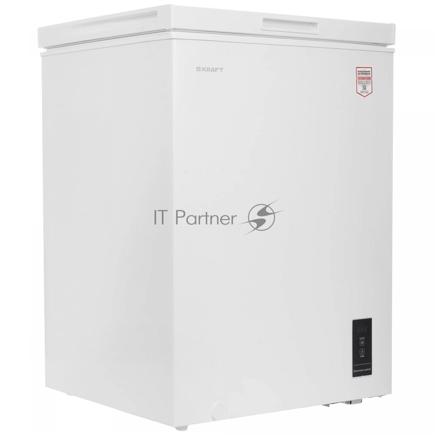 Морозильный ларь Kraft BD(W)-152BL, белый, 155л