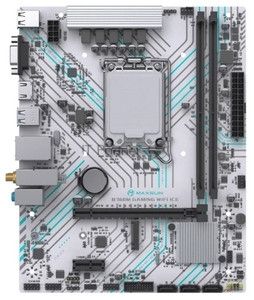 Материнская плата Maxsun B760M GAMING WIFI ICE, LGA 1700, Intel B760, 2xDDR4, 3xSATA, 1xM.2, 1xPCIe 4.0 x16, 1xPCIe x1, 1xVGA, 1xHDMI, 1x1Gb LAN, Wi-Fi 5, Bluetooth 4.2, 2xUSB-A 5Gbps, 4xUSB-A 2.0, 3x3.5 мм, 7.1, белый, mATX