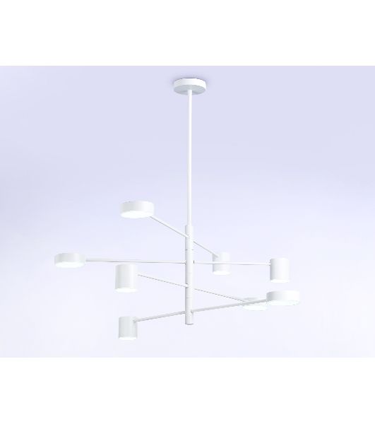 Подвесной светодиодный светильник Ambrella light FL51688/8 WH белый 3000K/4200K/6400K 48W D900*1000 (Без ПДУ)