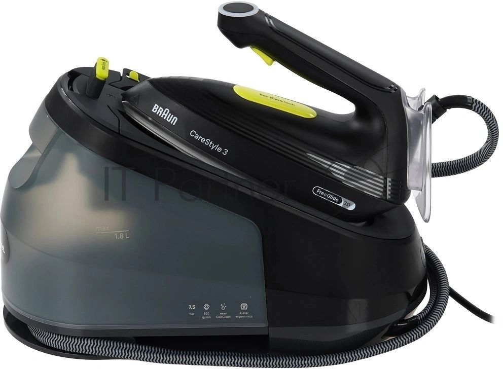 Парогенератор Braun IS3257BK черный, 2200 Вт, 130 г/мин, 500 г/мин, 1800 мл