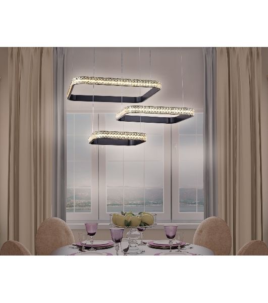 Светильник Ambrella light FA6166 BK черный 131W 720*500*900 (ПДУ РАДИО 2.4)