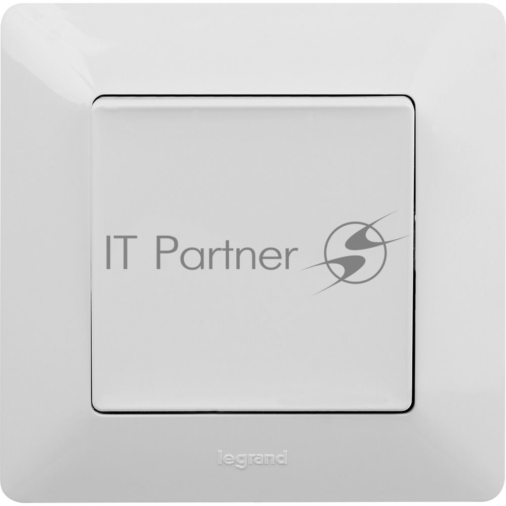 Механизм выключателя 1-кл. СП Valena Life 10А IP20 250В 10АХ с лицевой панелью; безвинтовые зажимы бел. Leg 752401