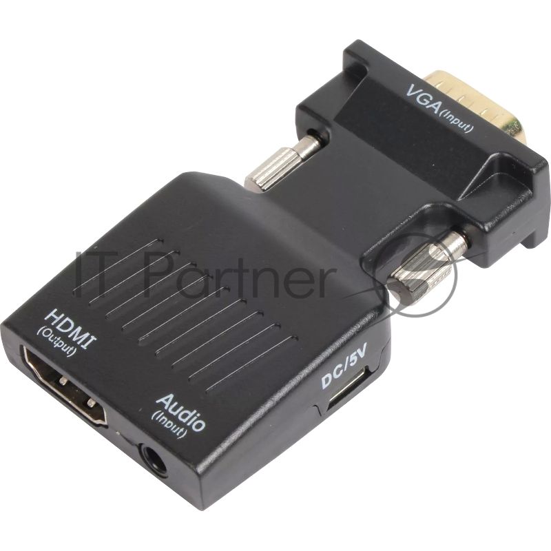 Переходник VCOM CA337A VGA(M)+audio+microUSB --> HDMI(F)1080*60Hz